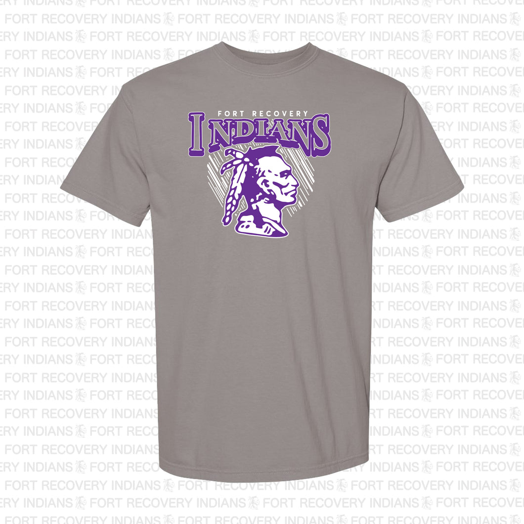 Fort Recovery Indians Adult Vintage Wash Tee - #1