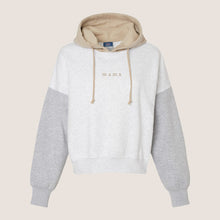 Load image into Gallery viewer, Mama Colorblock Cropped Hooded Sweatshirt